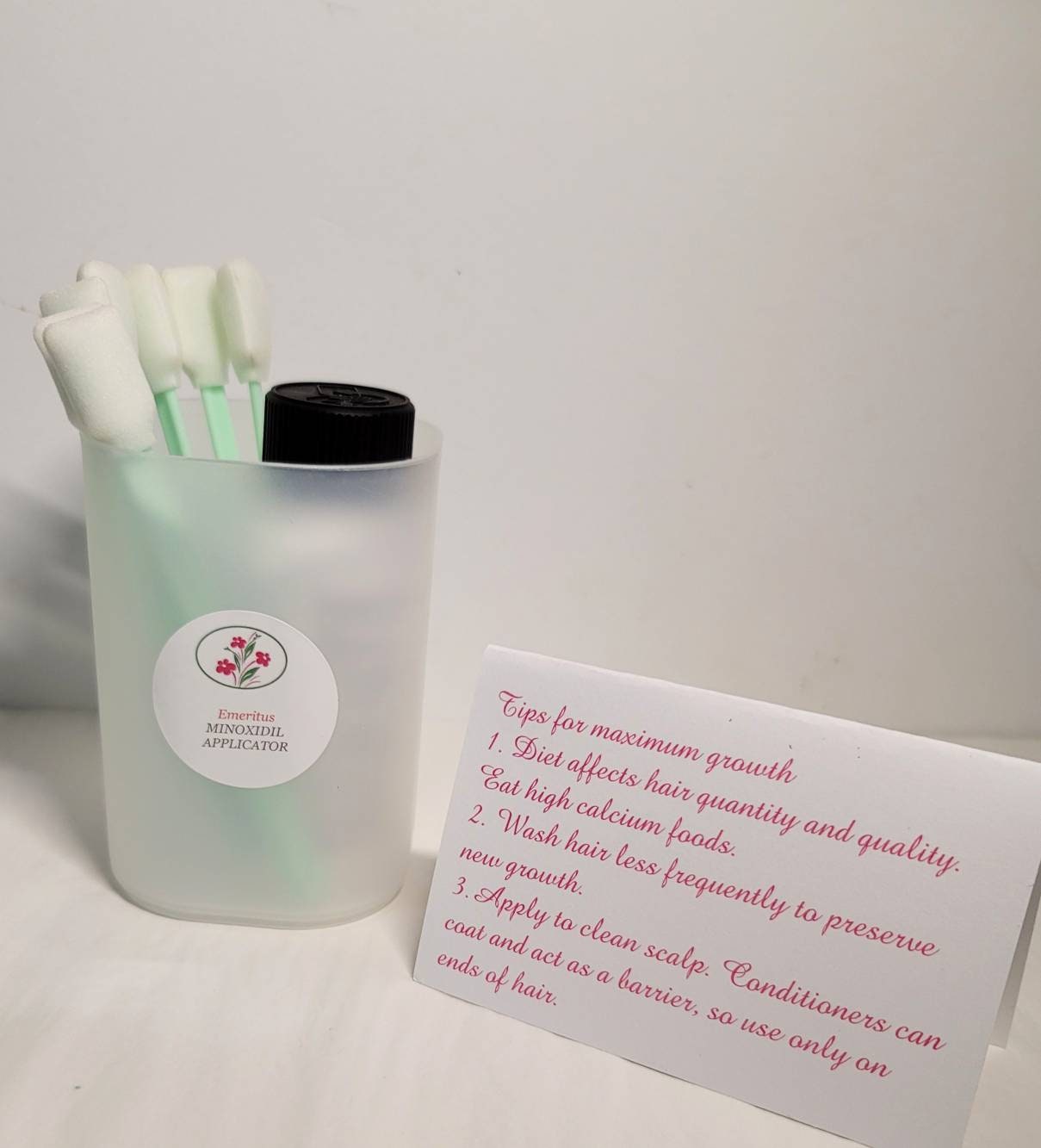 A new Application and Storage system to target hair regrowth products .Does not include Minoxidil.